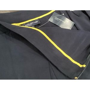 Jones New York Signature Size 6 Navy Skort with pockets NWT